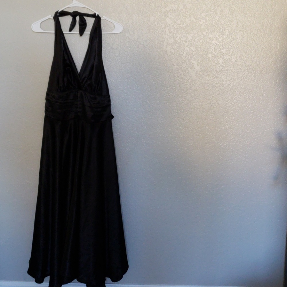 Black PinUp halter lowback Dixiefied Dress